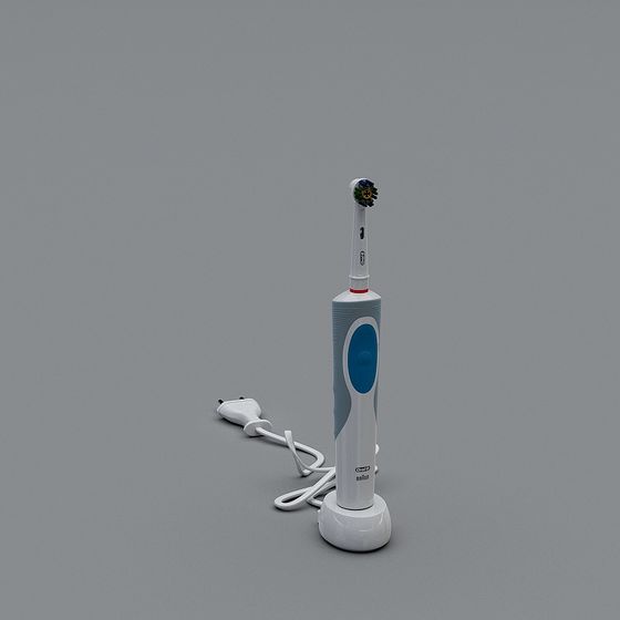 Stylish Electric Toothbrush 3D model for Creative Use