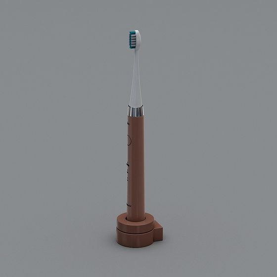 EcoBrush Low-Poly Toothbrush 3D model