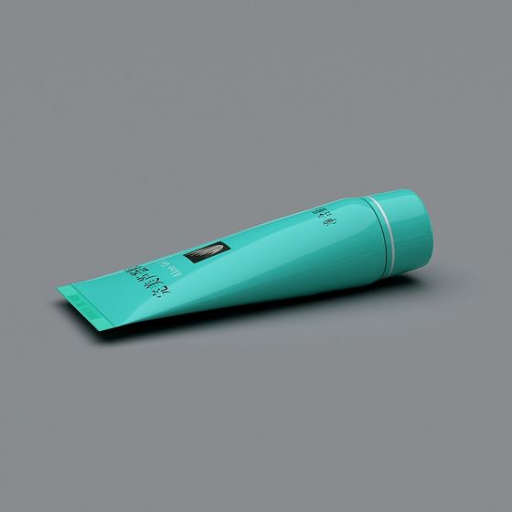 Stylish Low-Poly Cosmetic Tube Container 3D model
