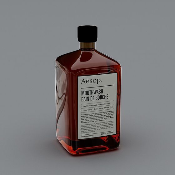 Aesop Mouthwash Bottle 3D Model Design