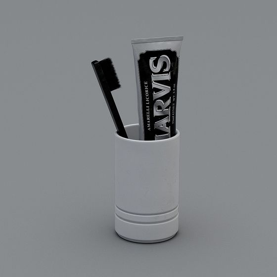 현대 화장실 세척 용품 - 칫솔 치약 조합