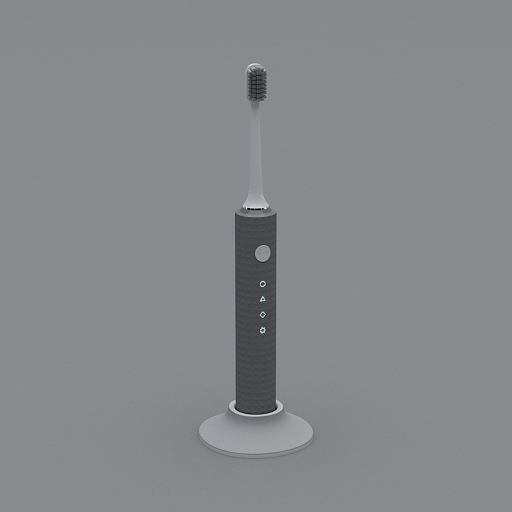 Modern electric toothbrush - grey