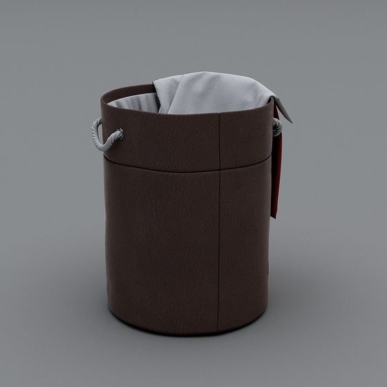 Elegant Cylinder Storage Barrel 3D model