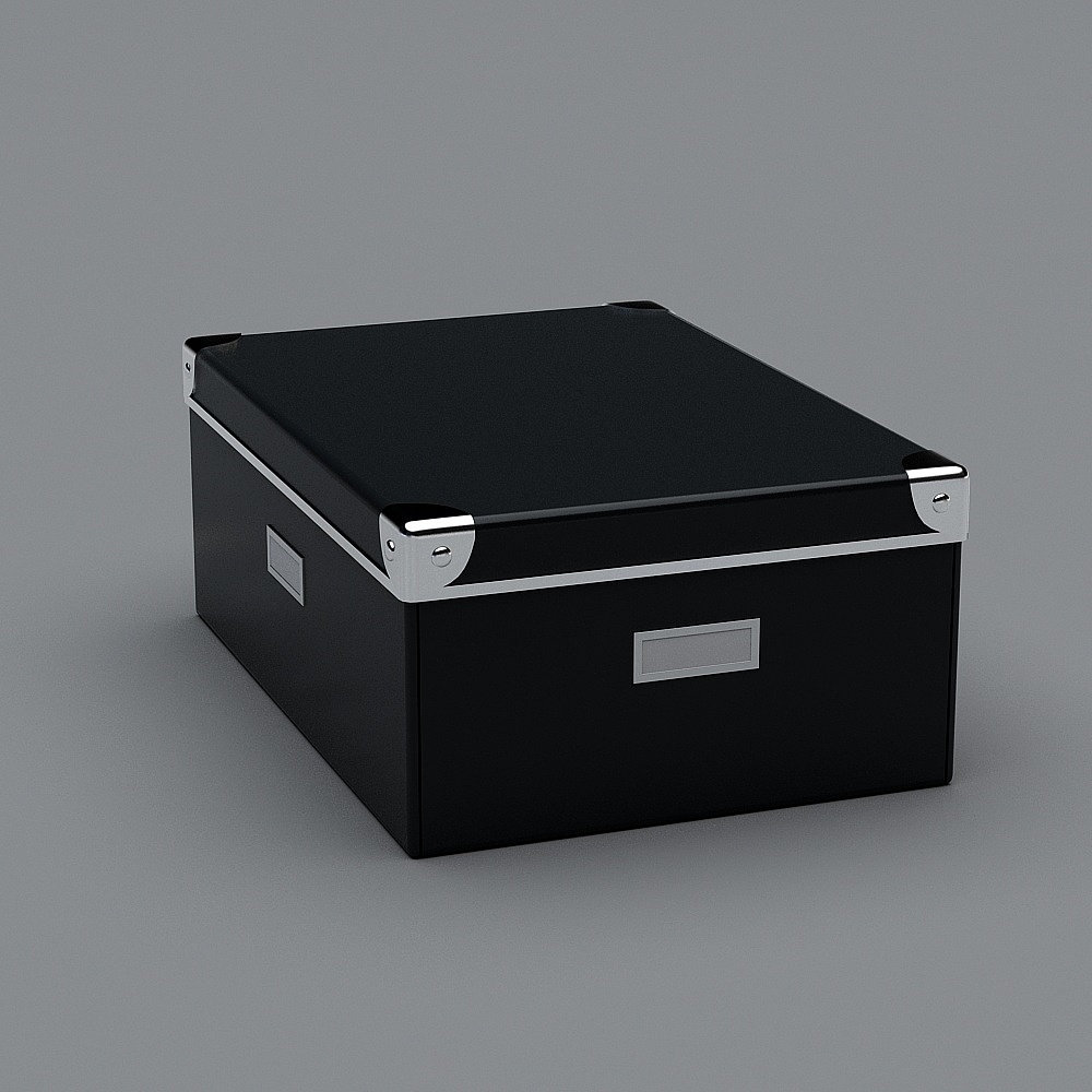Minimalist File Storage Box 3D model