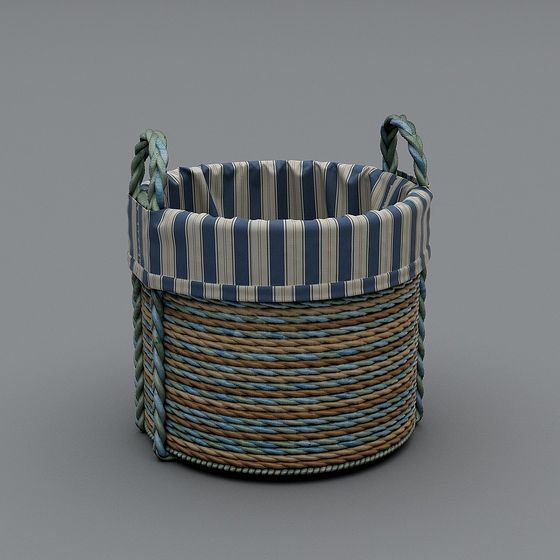 Seaside Weaving Basket 3D model