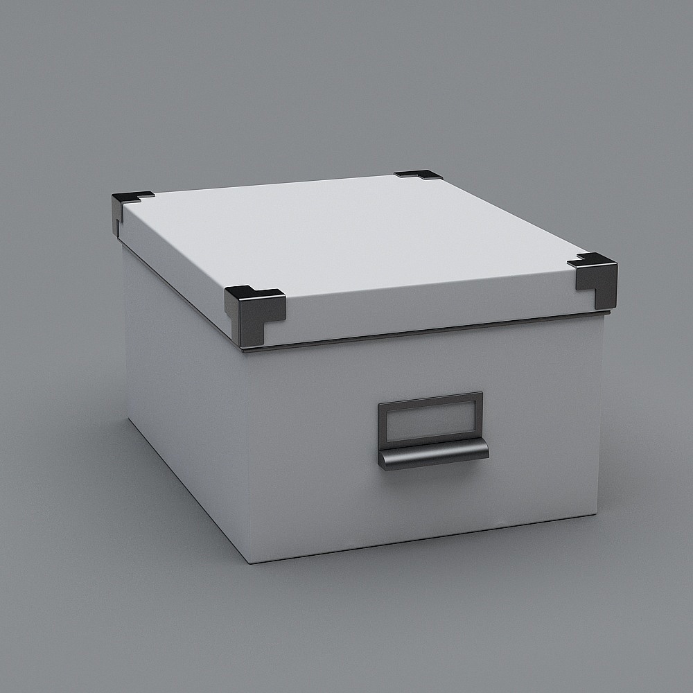 Stylish Minimalist File Box 3D model