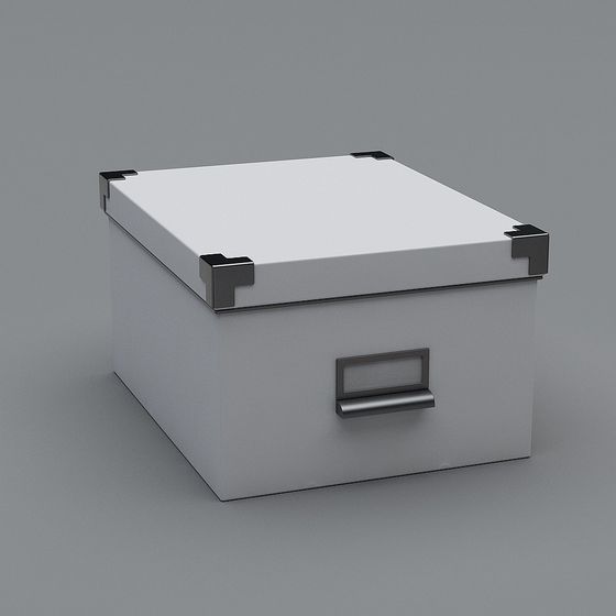 Stylish Minimalist File Box 3D model