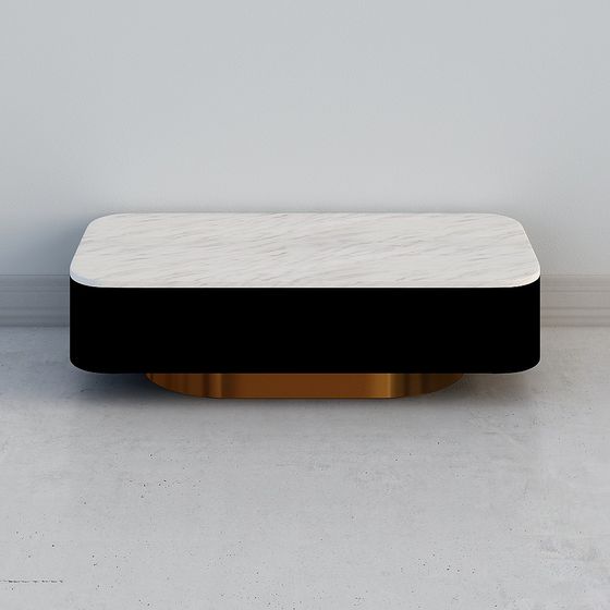 Minimalist Marble Coffee Table 3D model