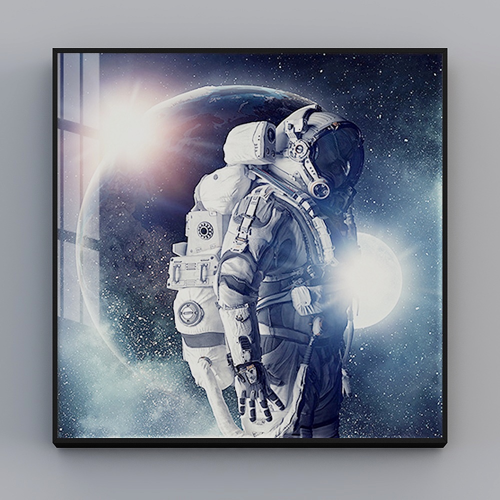 Roshan - Viento Moderno - Astronauta Nórdico de Lujo Ligero Hyunguan Cuadro Decorativo - Cúpula I