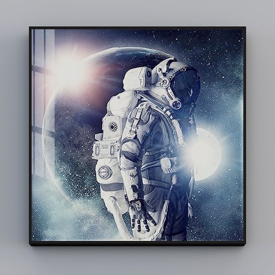 3D Model of Astronaut Spacewalker for Creative Projects