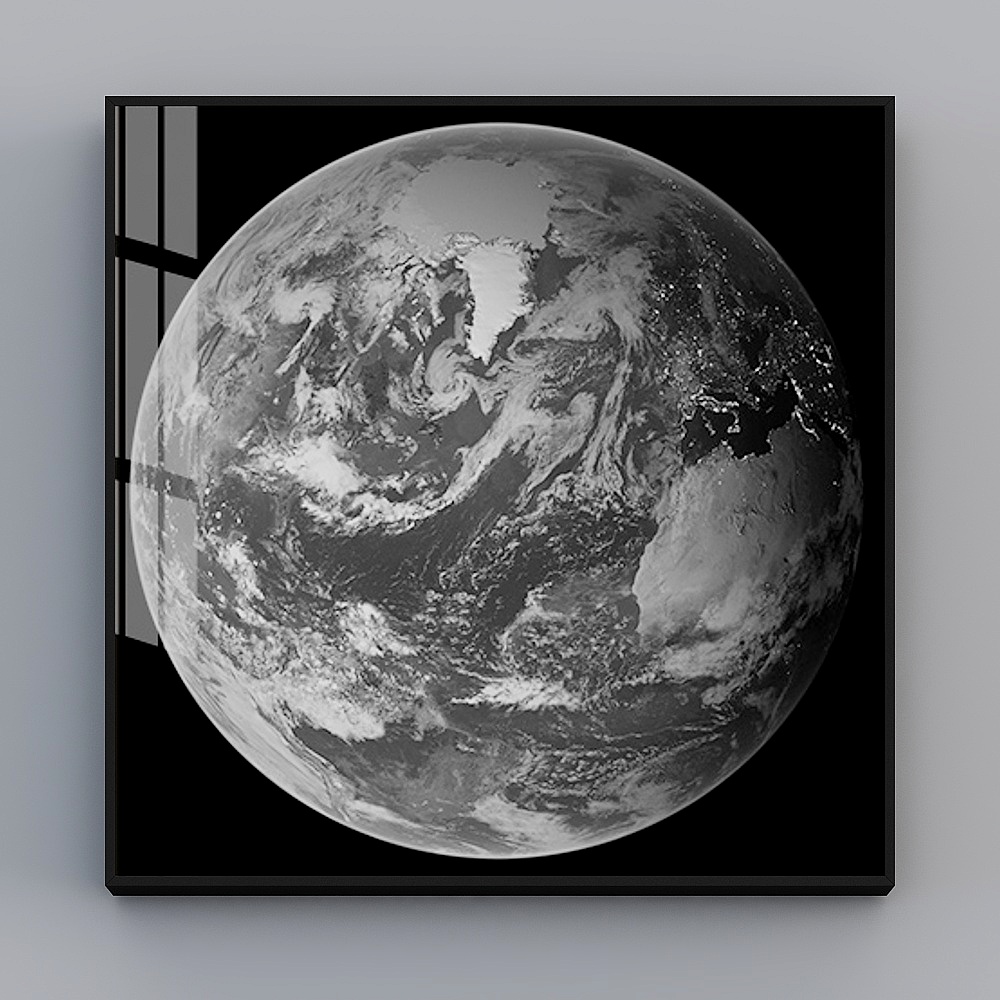 Detailed Earth 3D Model with High-Resolution Textures