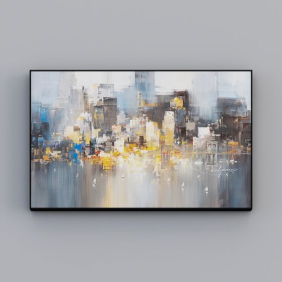 Abstract Urban Cityscape 3D model for Creative Projects