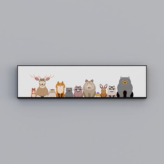 Charming Low-Poly Animal Friends 3D Model Collection