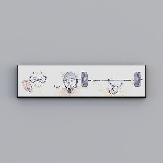 Playful Low Poly Bulldog 3D Model for Creative Projects