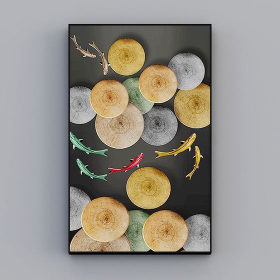 Natural Rhythm 3D model Art Piece for Creative Projects