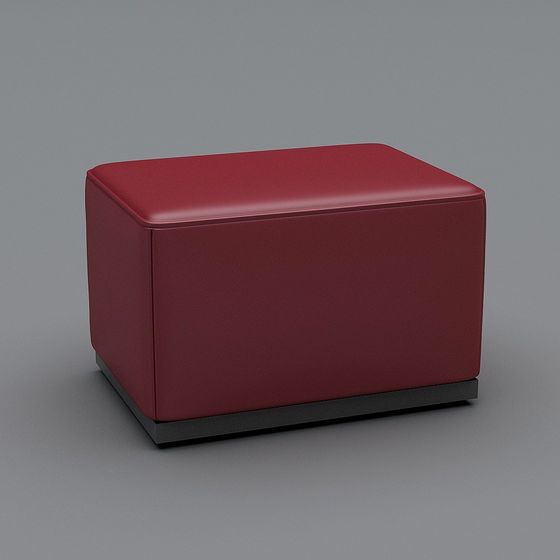 Urban Red Stool 3D Model