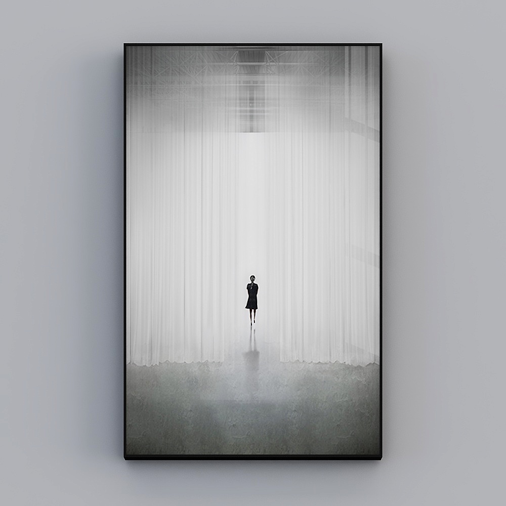 Mystical Wanderer 3D model in Fog