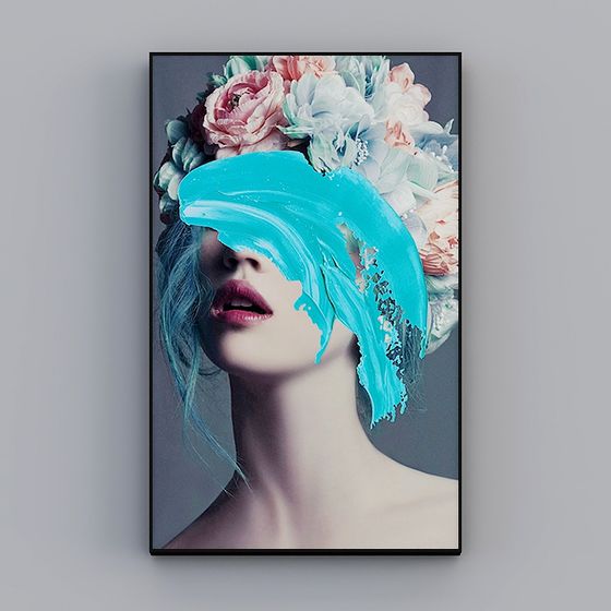 Artistic Low-Poly 3D Model for Design Projects