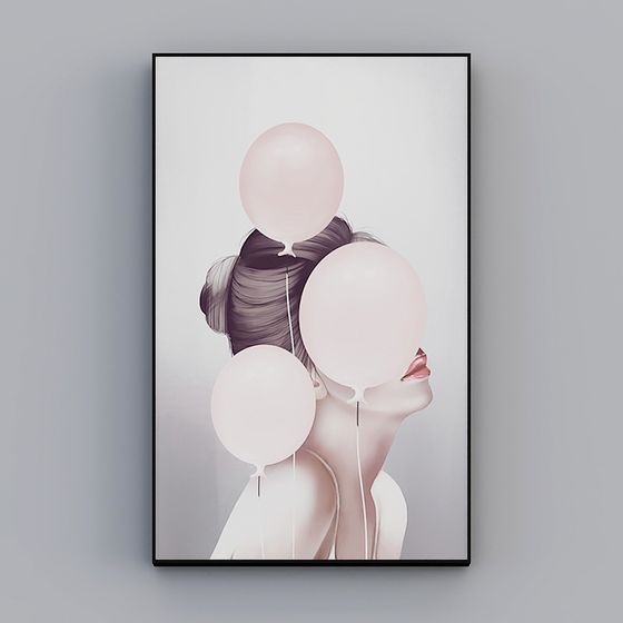 Dreamy Balloon Low Poly 3D model