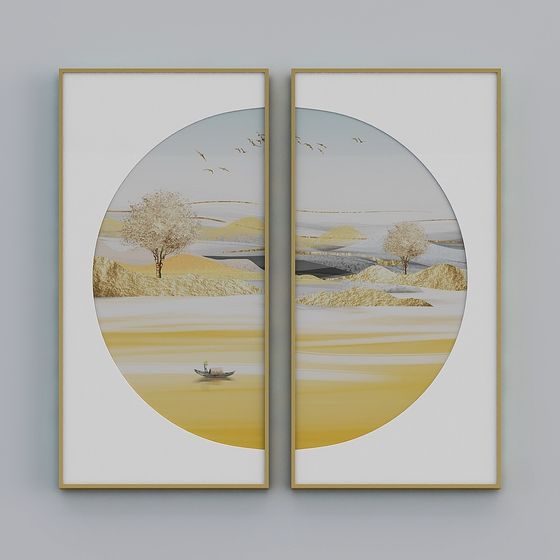 Tranquil Lakeside 3D model