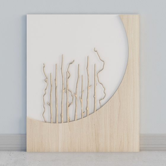 Moonlit Branch Shadows 3D Model Art