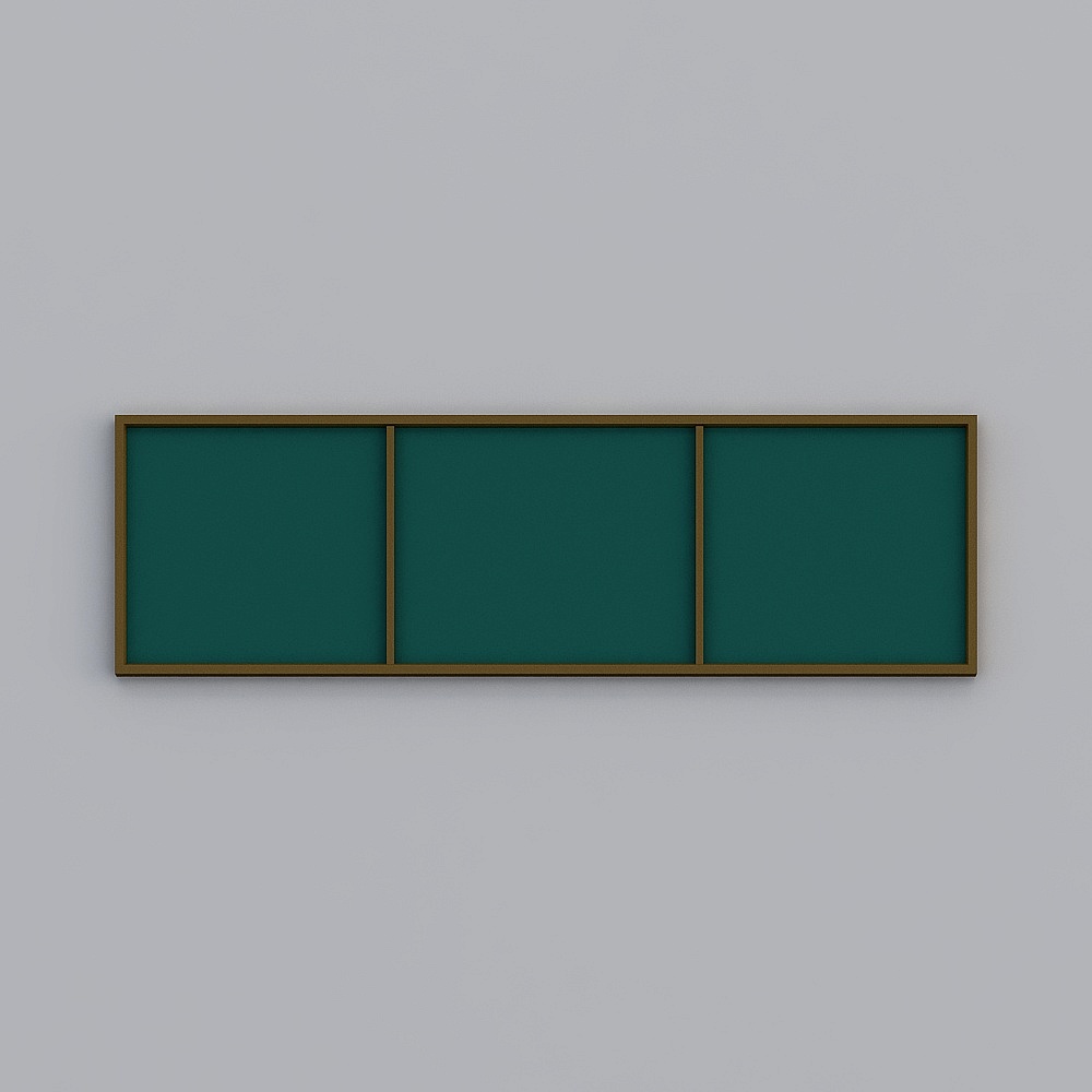 Triptych Picture Frame 3D model