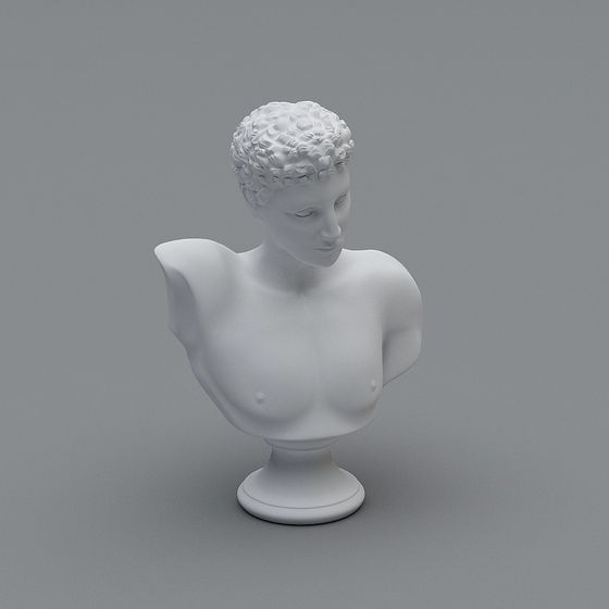 Classical Roman Statue 3D model