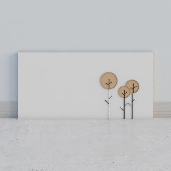 Abstract Tree Art Panel 3D model