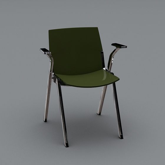 Elegant Low-Poly Chair 3D model