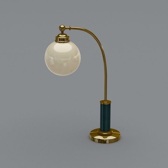 Retro Table Lamp 3D model