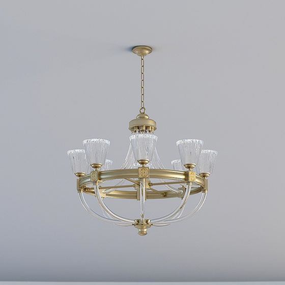 Grand Chandelier 3D model for Elegant Spaces