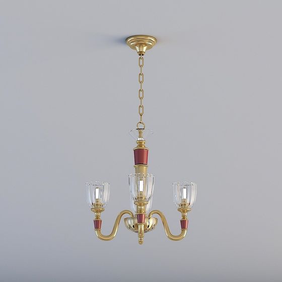 Stylish Vintage Chandelier 3D model