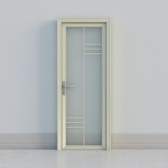 Modern Low-Poly High-Detail Door 3D model