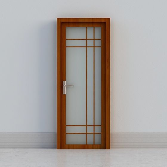 Stylish Low-Poly 3D Door Model for Modern Spaces