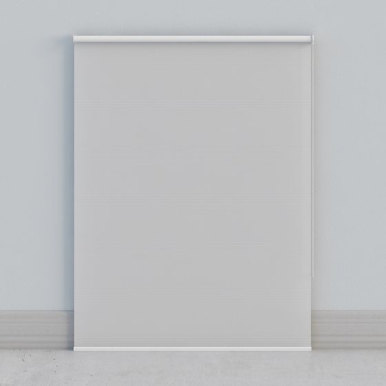 Elegant Roll-Up Blind 3D model for Modern Interiors