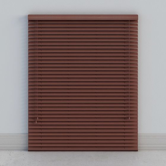Elegant Wooden Blinds 3D model for Modern Interiors