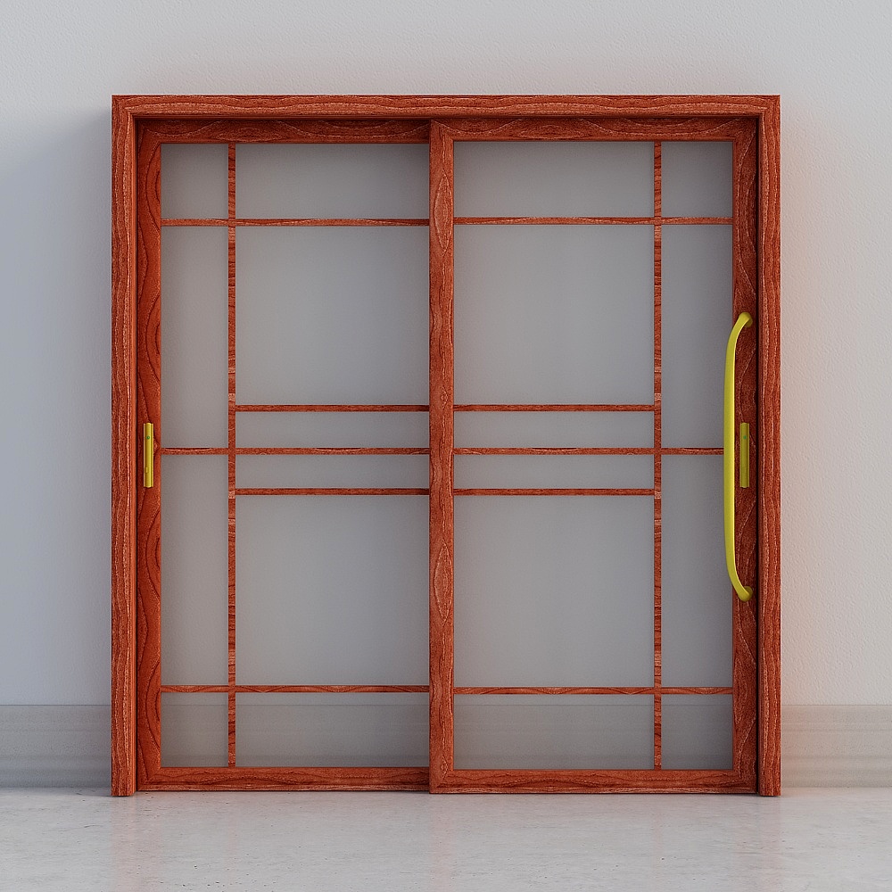 Chinese style sliding door