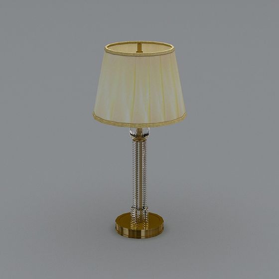 Elegant Low-Poly Table Lamp 3D model