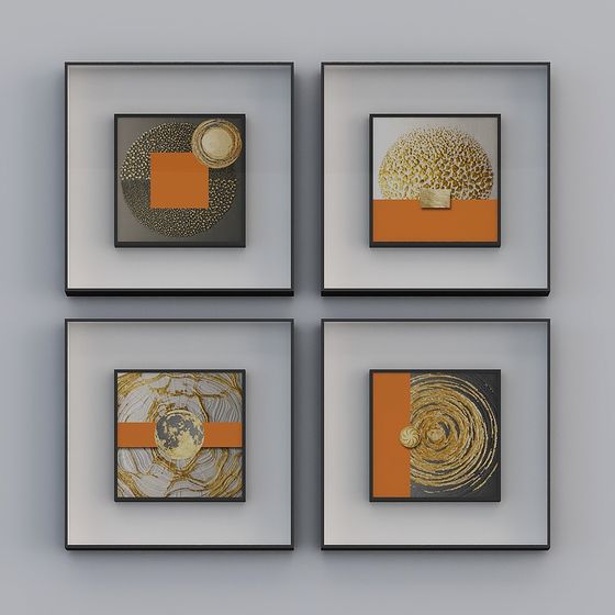 Abstract Frame Series 3D Model