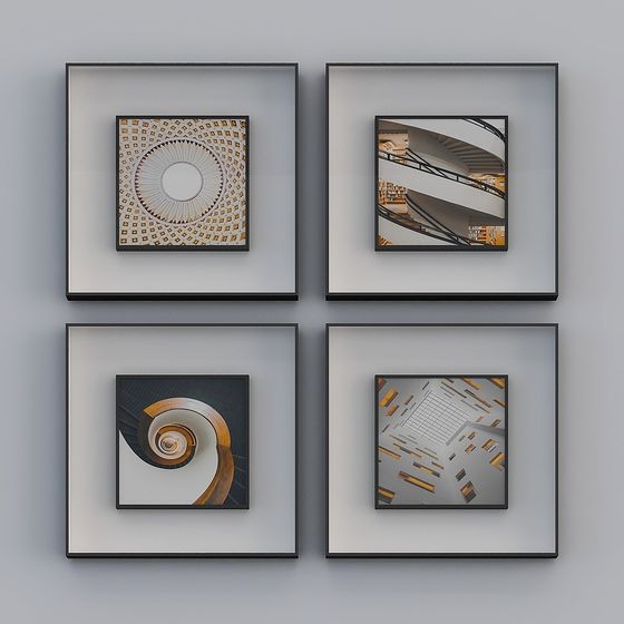 Abstract Spiral Gallery 3D model