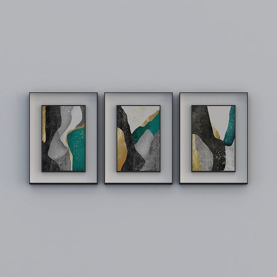 Abstract Frame 3D model for Modern Art