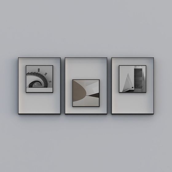 Stylish Abstract Geometric Frame 3D model