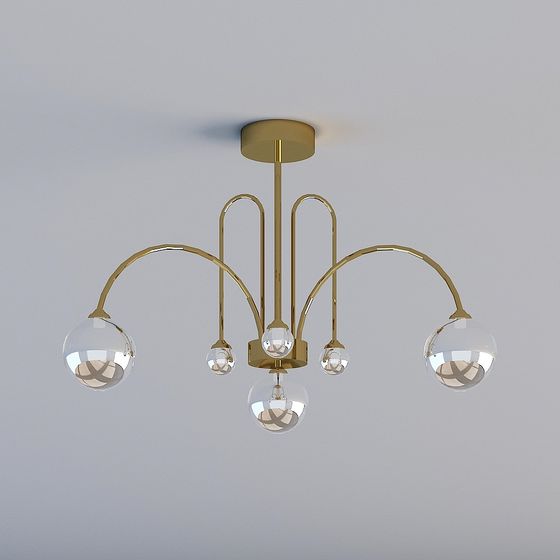 Elegant Pendant Light 3D model for Modern Interiors