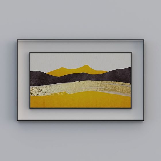 Abstract Mountain Landscape 3D model