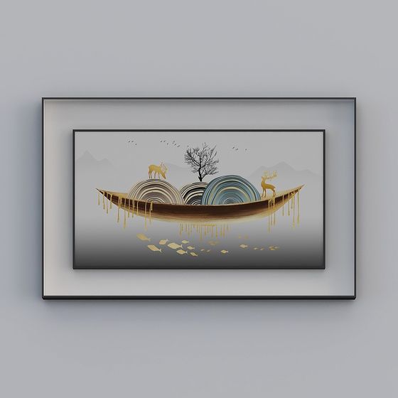 Tranquil Lakeboat 3D model for Creative Projects