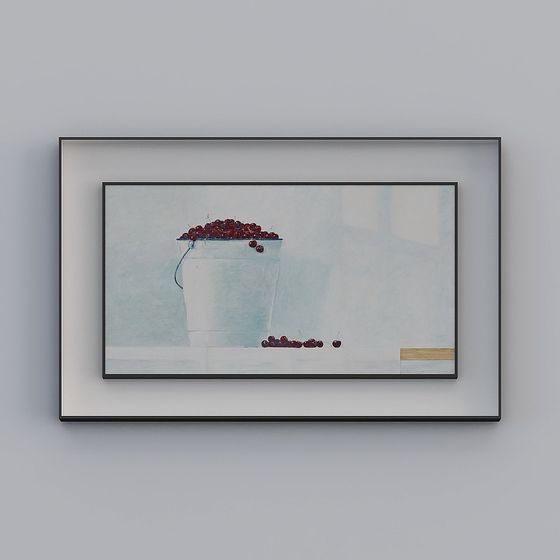 Cherry and Bucket 3D model