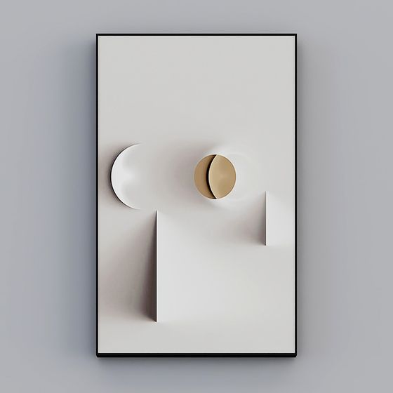 Minimalist Low-Poly High-Detail 3D Model