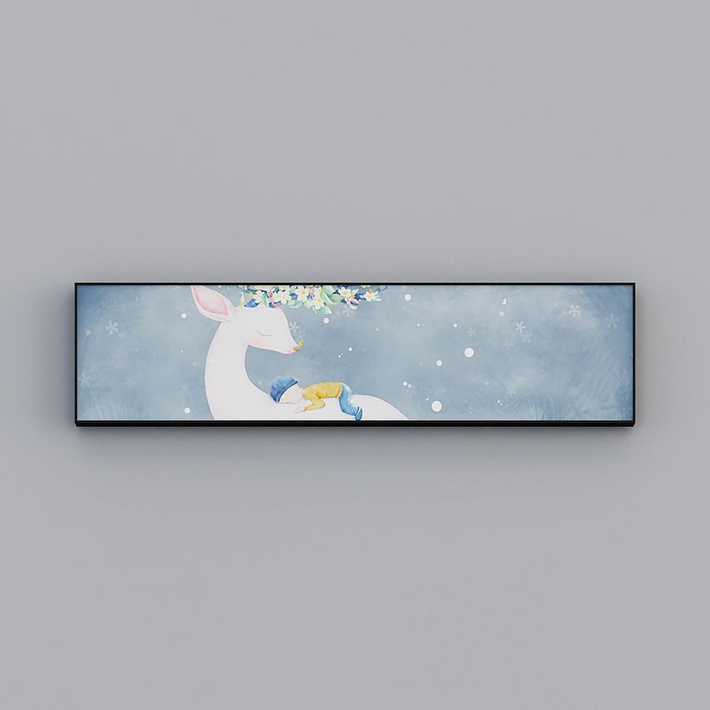 Roshan - Modern Wind - Living Room Background Wall Decorative Painting - Dream Search (Bedside) A