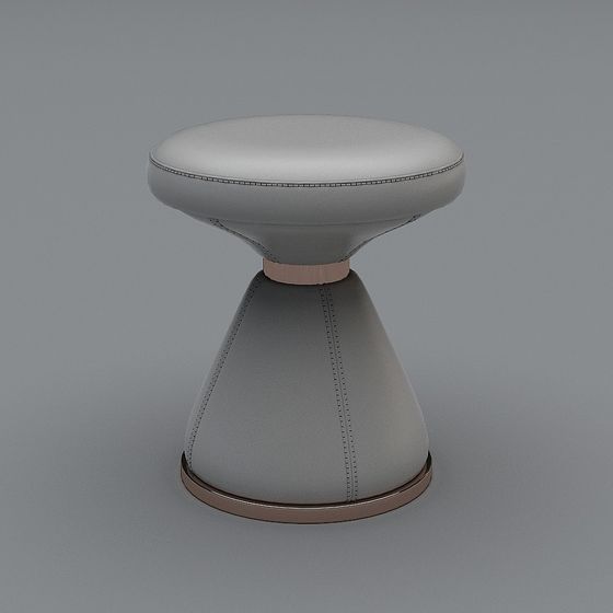 Elegant Conical Stool 3D model for Modern Interiors