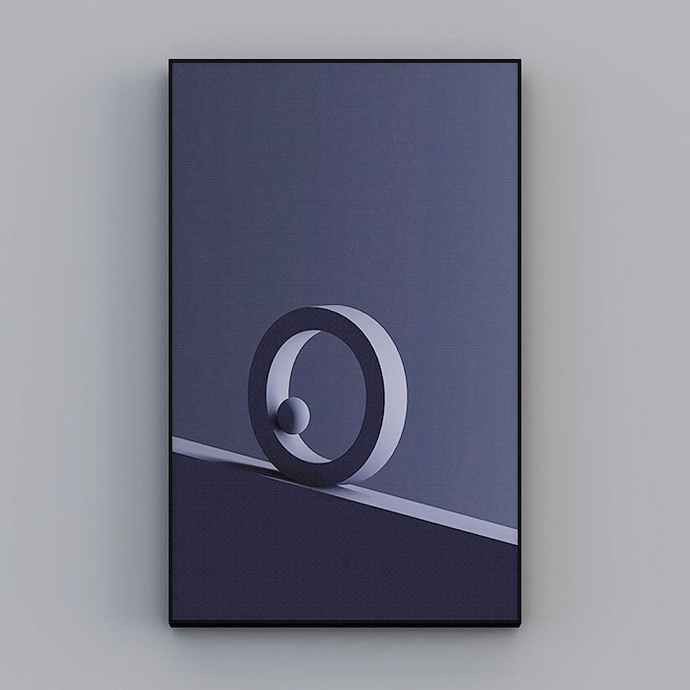 Roshan - Làn Gió Hiện Đại - Xuanguan Sáng Tạo Chữ Tranh Trang Trí Trừu Tượng - Nghệ Thuật Chữ Cái (Hyunguan) O